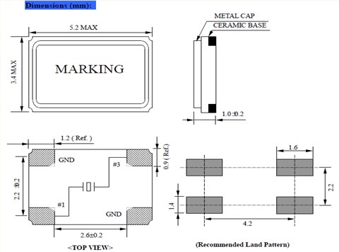 NSK晶振,贴片晶振,NXH-53晶振,无源晶体谐振器