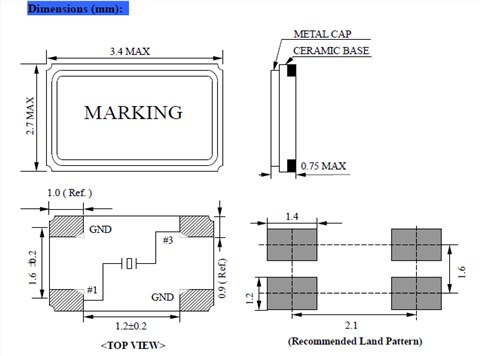 NSK晶振,贴片晶振,NXK-32晶振,无源石英晶振