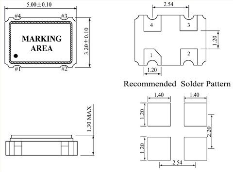 鸿星晶振,有源晶振,HXO-5四脚有源晶振