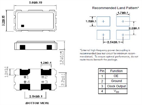 百利通亚陶晶振,有源晶振,FDC晶振,FDC500026晶振