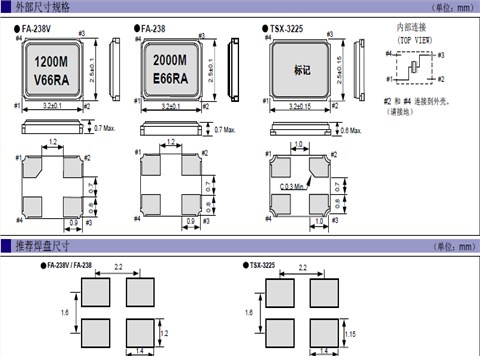 爱普生晶振TSX-3225,X1E0000210111无源石英晶体
