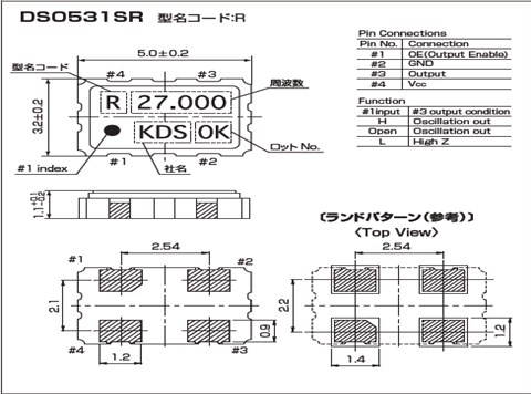 KDS晶振,DSO531SR晶振,车载专用晶振