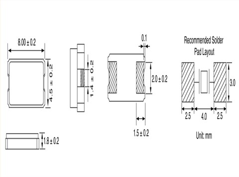 HE-MCC-84,12MHZ无源晶体,HEC进口晶振,6G蓝牙模块晶振