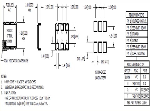 麦迪康VCXO振荡器,MVIH305048DYR-120.000MHz-T,低功耗晶振
