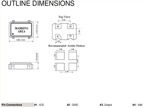 CMOS,FCD-Tech移动设备晶振,SX5CB-15F00E-32MHz,5032mm,32MHZ振荡器