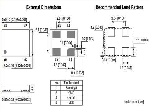 DSC1018,DSC1018DI1-019.2000,19.2MHz,2520mm,Microchip有源晶振