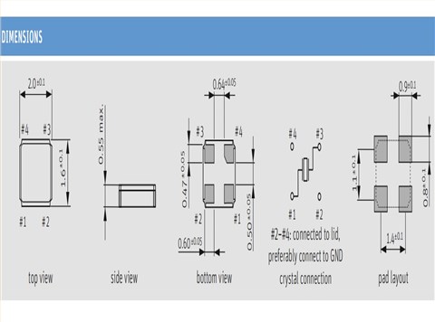 Q 19.2-JXS21-12-10/10-WA-LF,JXS21-WA,2016mm,19.2MHz,Jauch物联网晶振