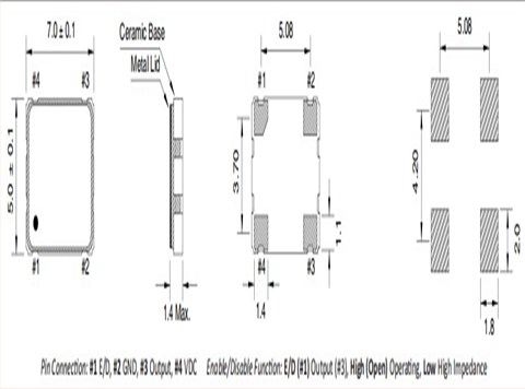 QTX733A16.0000B15M,16MHz,7050mm,Quarztechnik时钟振荡器