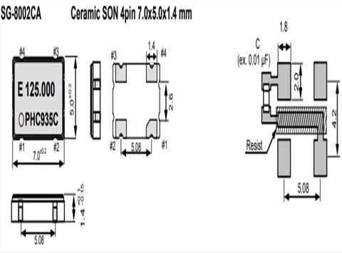 SG-8002CA8.192MHzPHM,EPSON有源晶振,物联网应用晶振