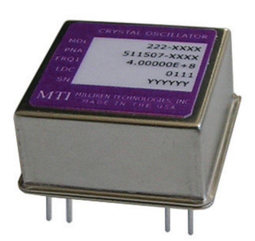 MTI-milliren恒温晶振,222系列军事应用晶振,低相位噪声晶振