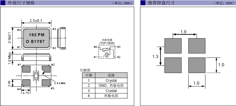 无源晶振,SMD晶振,FA-20HS晶振