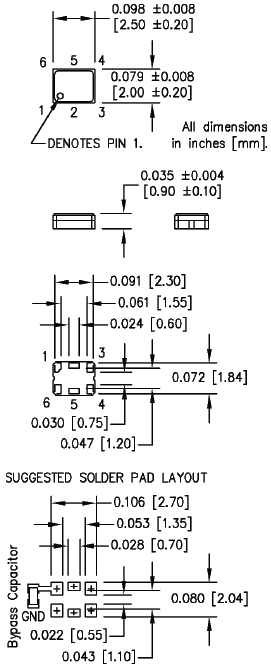 M6064 M6065 2520 TCXO VCTCXO