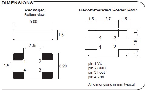 VCXO2E 5032 VCXO