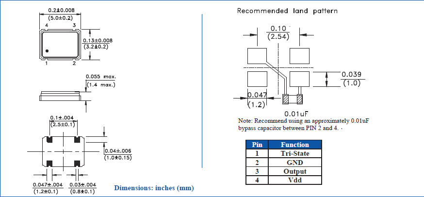 asfl2 5032 XO OSC