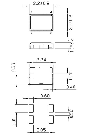 CTQS 3225 TCXO