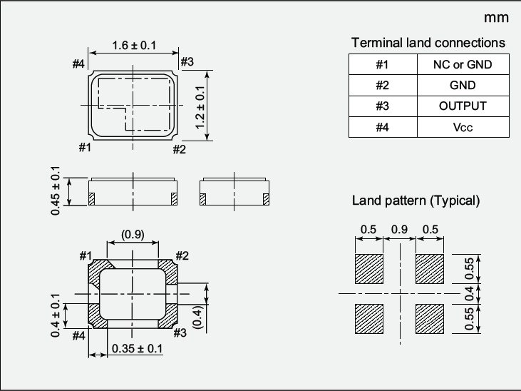 NT1612AB 1612 TCXO