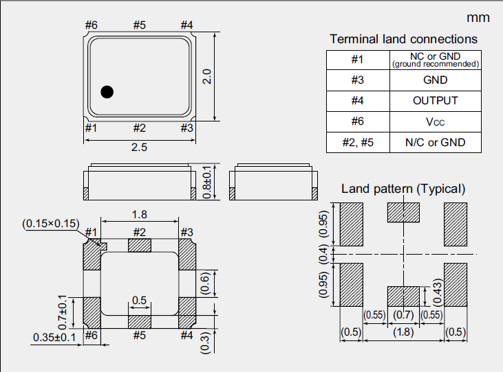 NT2520SE 2520 TCXO