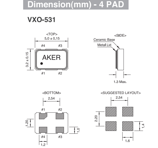 VXO-531 5032 VCXO