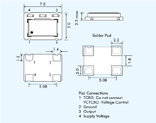 EML572T 7050 TCXO