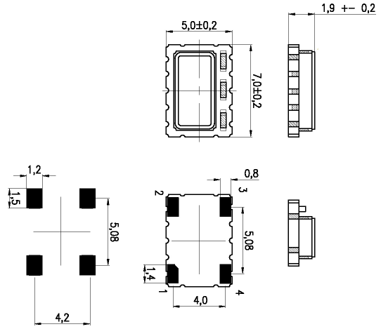 T-96000 7050 TCXO