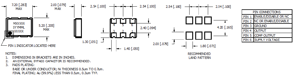 MIL-MIV 7050 OSC LVPECL LVDS