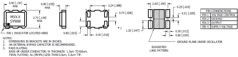 MTSS 3225 VCTCXO