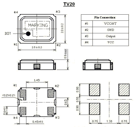 ITTI晶振,TV20晶振,石英晶体振荡器,TV20S2.5-3085-9-26.000晶振