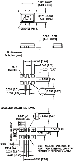 M618x 5032 TCXO VCTCXO