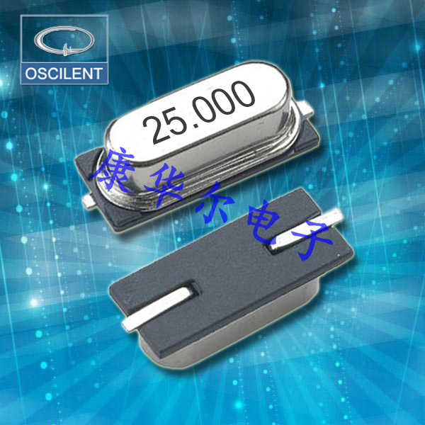 Oscilent晶振,253-7.3728M-SR-S-TR晶振,晶体谐振器