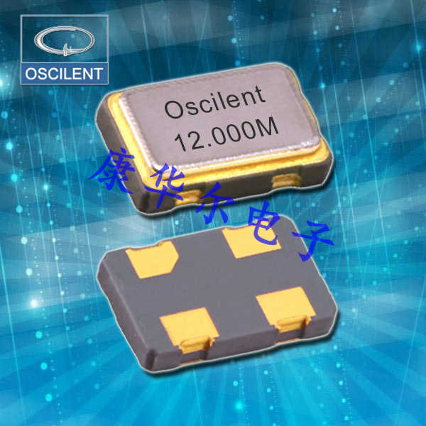 Oscilent晶振,276-25.0M-20-S-TR晶振,四脚贴片晶振