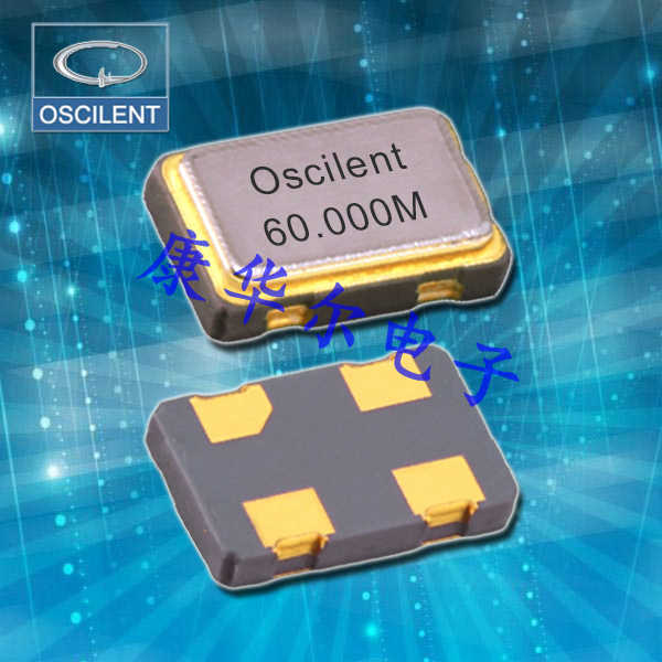 Oscilent晶振,433-22.5792M-3F-TTS-TR晶振,有源贴片晶振