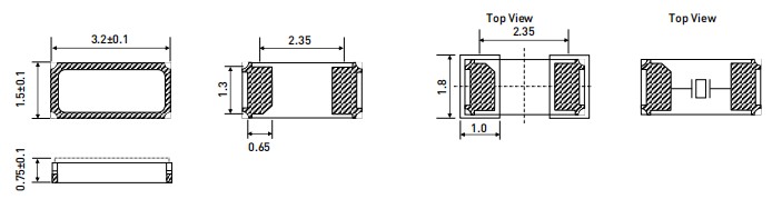 PETERMANN晶振,M3215A晶振,M3215A-32.768kHz-±20ppm-12.5pF晶振