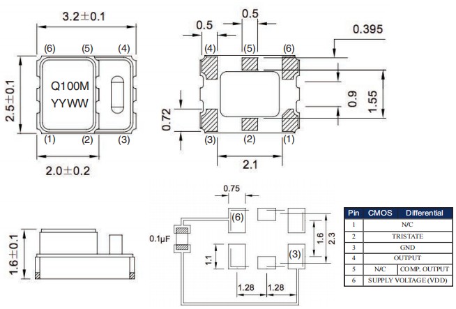 Q-Tech晶振,QTCT236晶振,QTCT236LWH-10.000000晶振