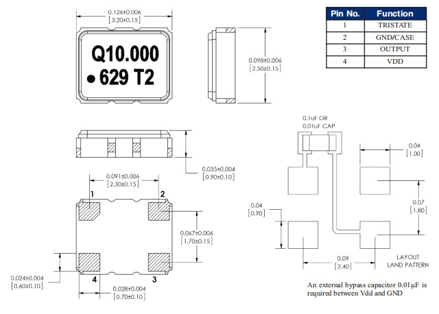 Q-Tech晶振,QTCC230晶振,QTCC230LD12-50.000MHz晶振