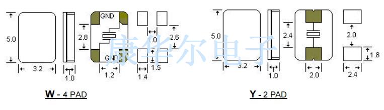 STD晶振,W-4PAD晶振,AAW20M000000FLE18H晶振