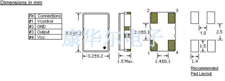 STD晶振,VTC35-4-12M800000晶振,小体积薄型晶振