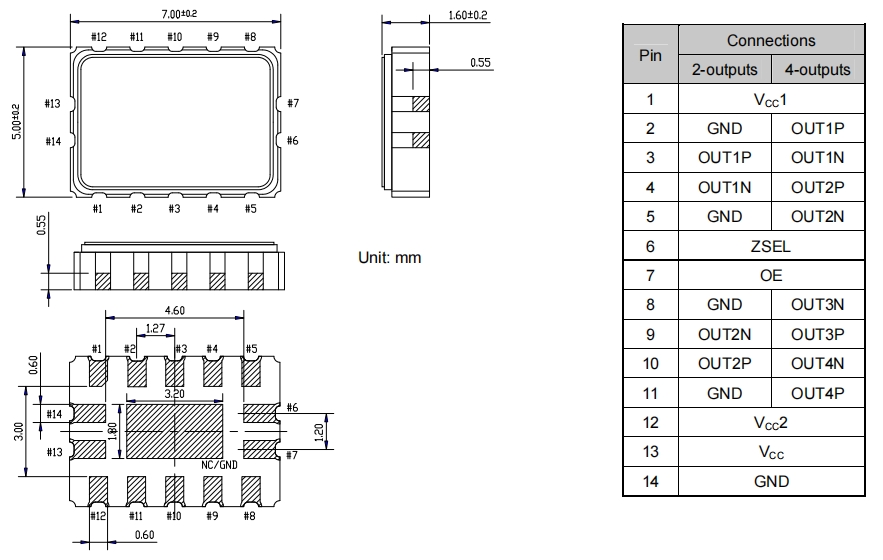 MG7050HAN差分振荡器,X1M0004310004,EPSON晶振,6G无线通信晶振