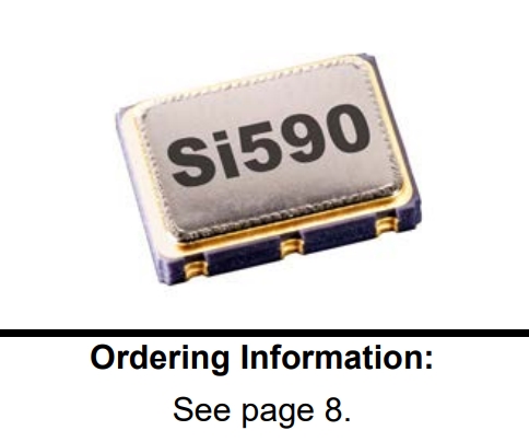 590AA350M000DG,Si590多媒体设备晶振,思佳讯LVPECL输出晶振